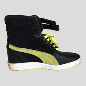 Puma Contact Women's  Sky Wedge High Top Sneaker Boot Hidden Heel US Size 8.5